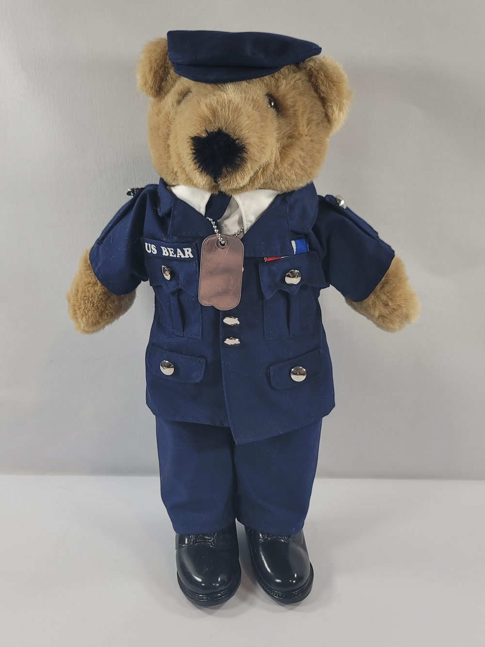 US Navy Teddy Bear Uniform Dog Tag Shoes